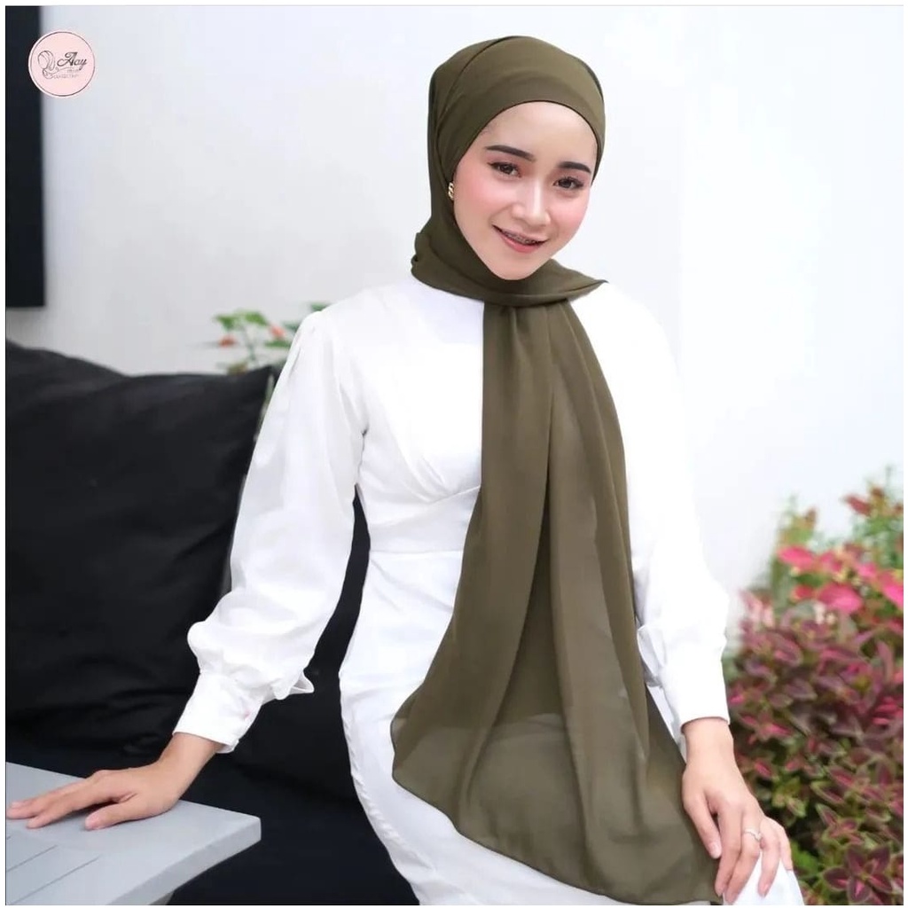 LIRA PASMINA HIJAB PASHMINA INNER 2in1 bisa bolak balik CERUTY BABYDOLL