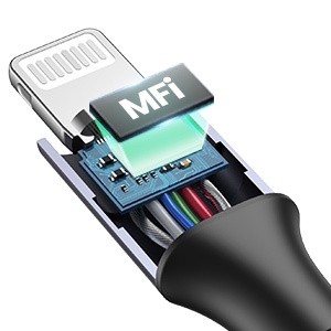 UGREEN Kabel Lightning (MFI) to USB-C Nylon Braided - US304