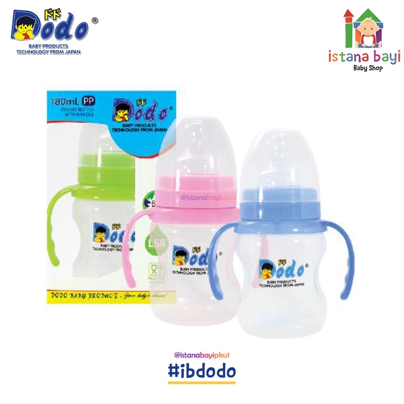 Dodo Deluxe Bottle With Handle DBP010 - Botol Susu