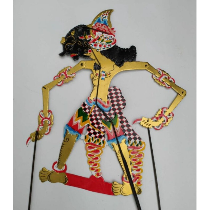 wayang kulit kertas mainan Bratasena/Brotoseno tinggi -+65 cm ukuran standar pentas pedalangan