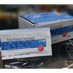 TES KEHAMILAN ONEMED 1 BOX ISI 50 PCS / HCG PP TEST STRIP PACK SENSITIF