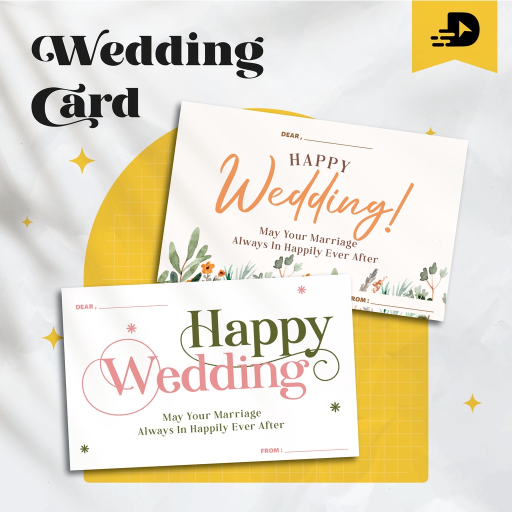 Jual Wedding Card / Kartu Pernikahan / Kartu Ucapan Pernikahan | Shopee