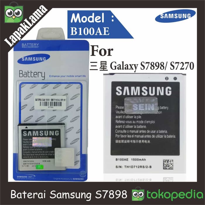 Battery Original Samsung Galaxy S7898 S7270 G313HZ G313F G313 Baterai - baterai