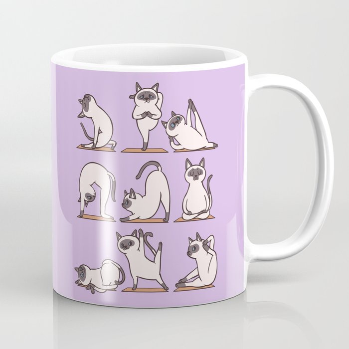 Siamese Cat Yoga Coffee Mug