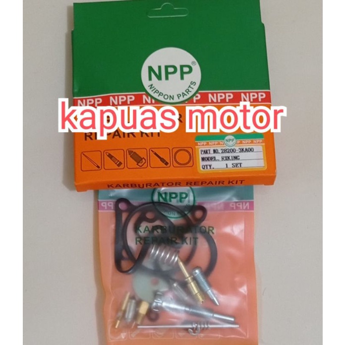 repairkit parkit spuyer dalaman karbu karburator rx-king original npp