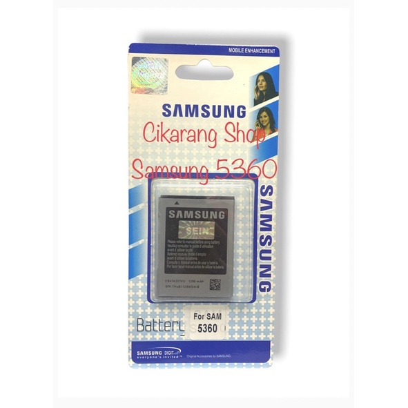 BATERAI ORI SAMSUNG YOUNG / S5360 / GALAXY CHAT B5330