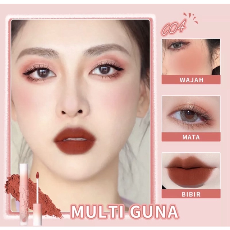 (READY&amp;ORI) Kimuse Bowknot Matte Lipstick Clay Lipcream Lipstick KS813