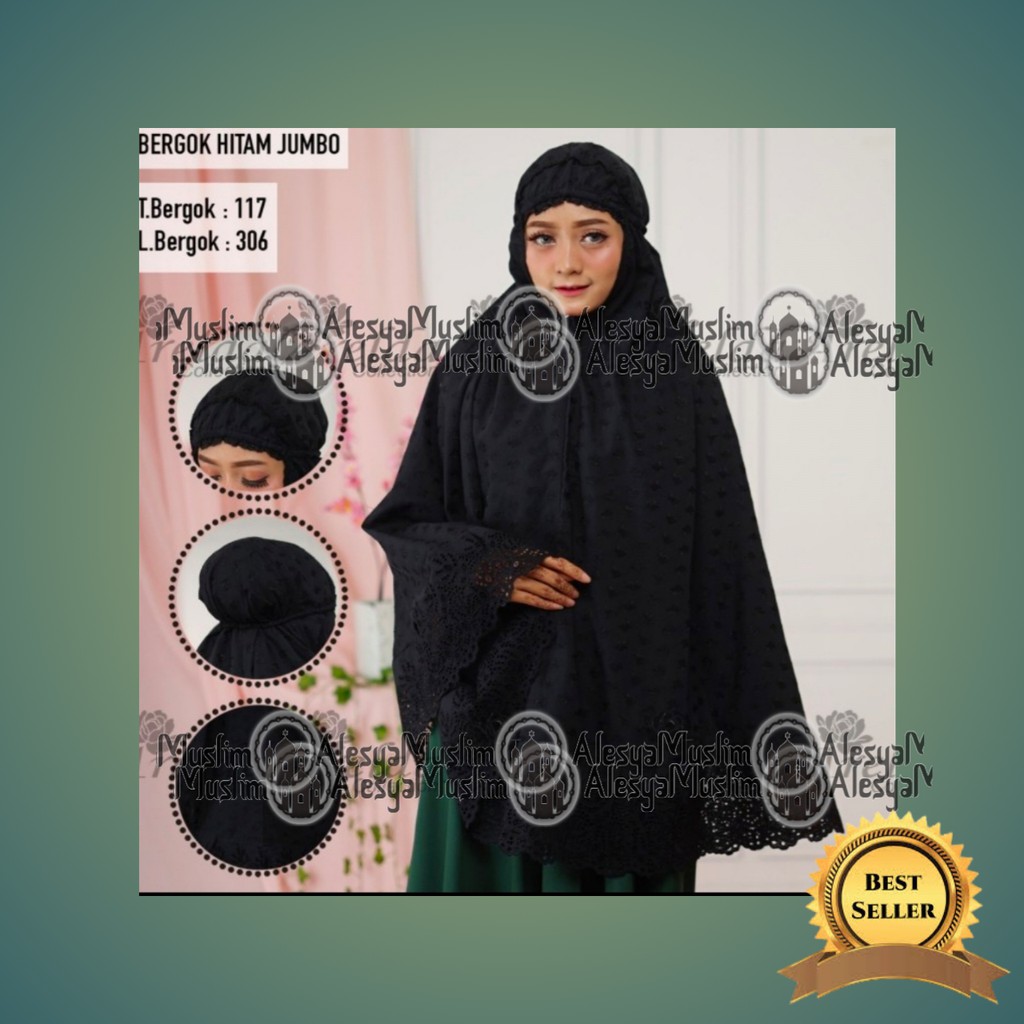 Bergo/Hijab Katun Paris Alesya Standar-Jumbo/Best Seller/Harga Grosir/Bisa Bayar Di Tempat