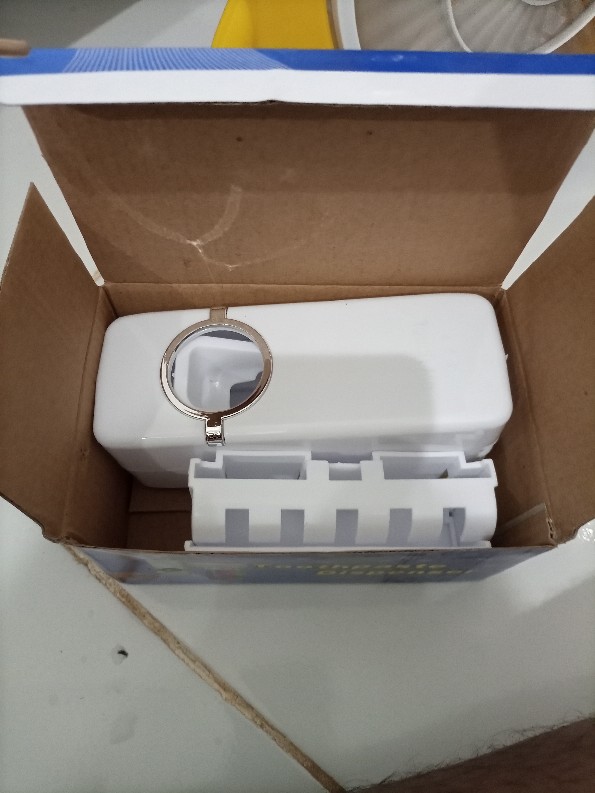 Dispenser Odol Touch Me Pencetan Tempat Sikat Gigi Gantung Tooth Paste