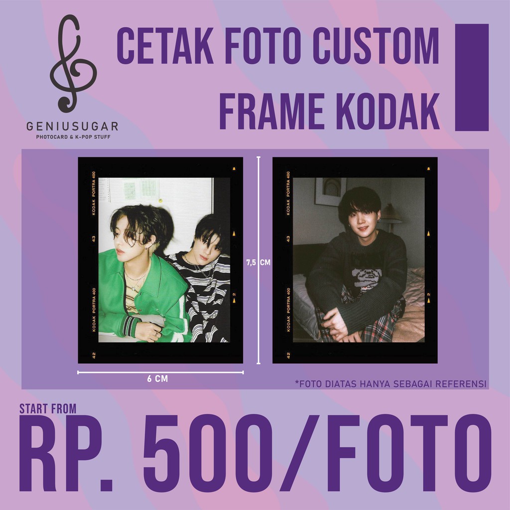 CETAK FOTO FRAME KODAK CUSTOM K-POP NON K-POP