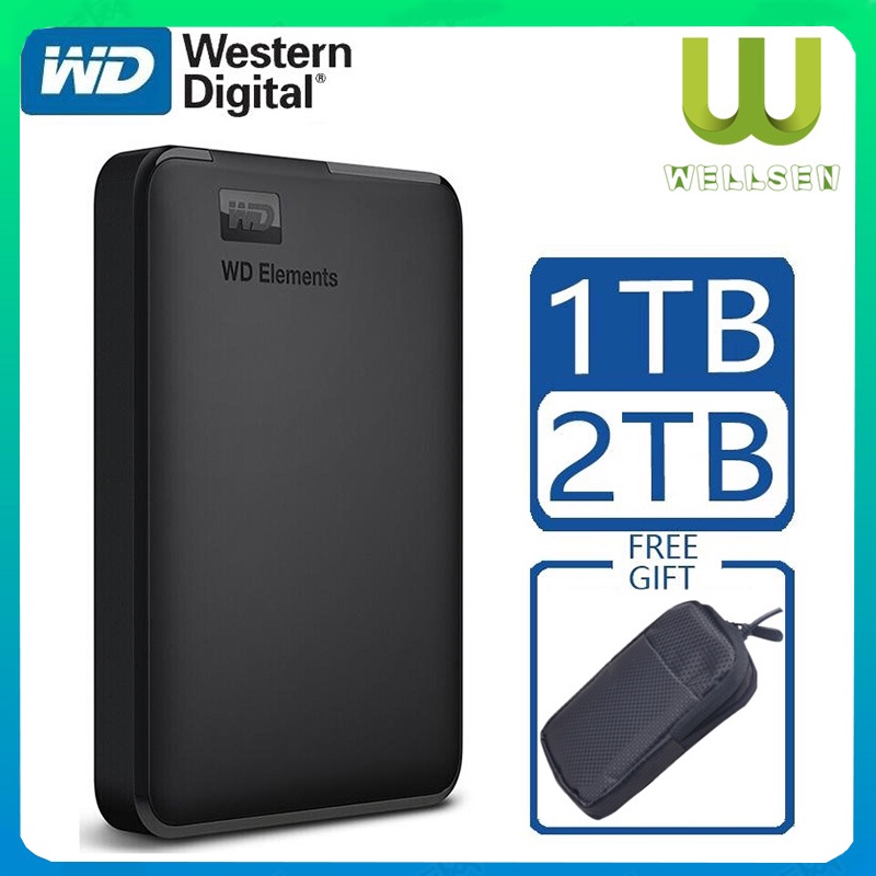 WD Elements 1TB/2TB - HDD / HD / Hardisk / Harddisk External 2.5&quot;