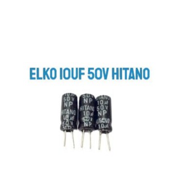 ELKO KAPASITOR 10UF - 50V HITANO HITAM