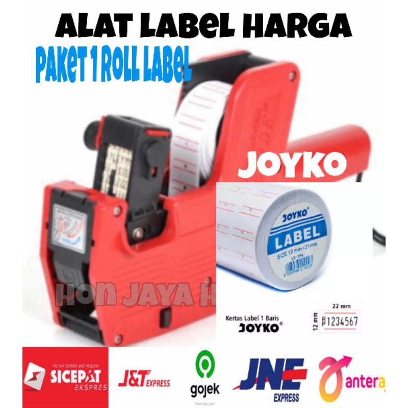 

price labeller + 1 roll label/ harga sudah 1paket/ alat untuk label harga