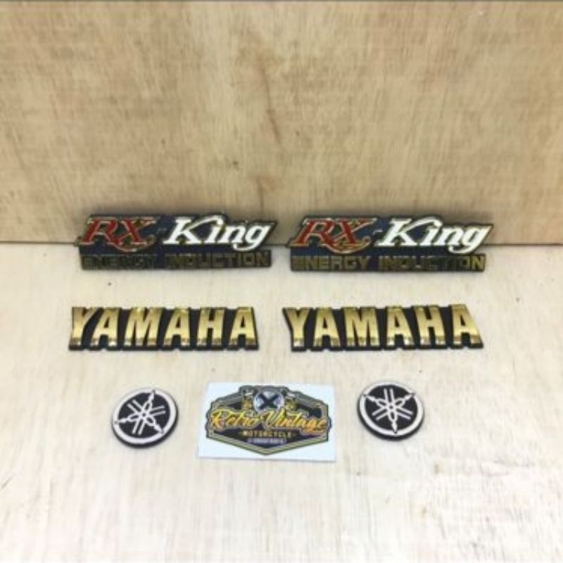 Paket Full Set Emblem Rx-King Plus Yamaha Bericht Garputala Sepasang