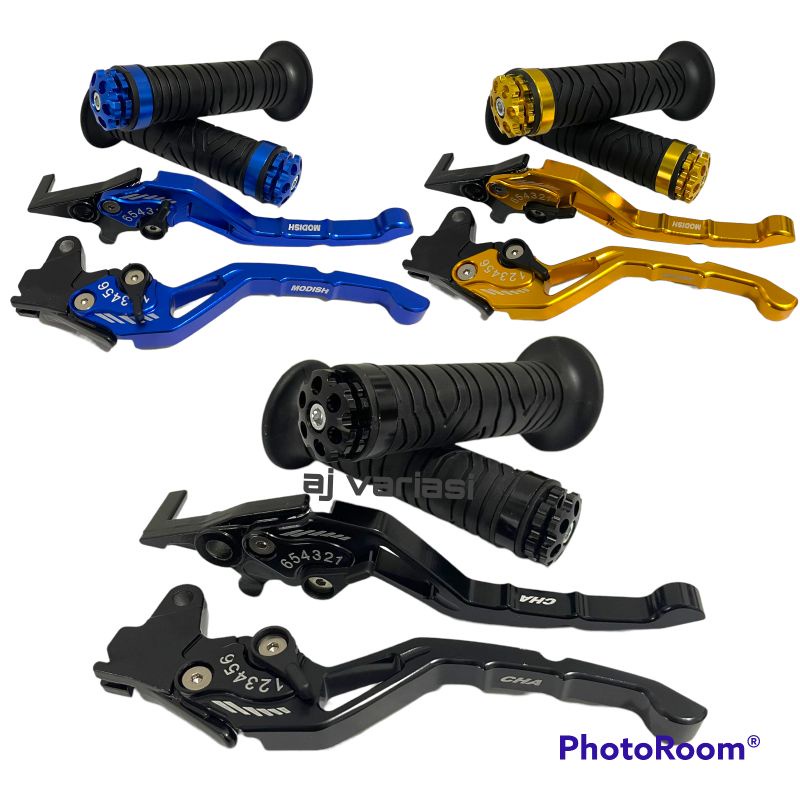 Promo Paket Handle rem full cnc+grip jalu stang beat karbu /beat FI 2012-2013/ beat pop non cbs /