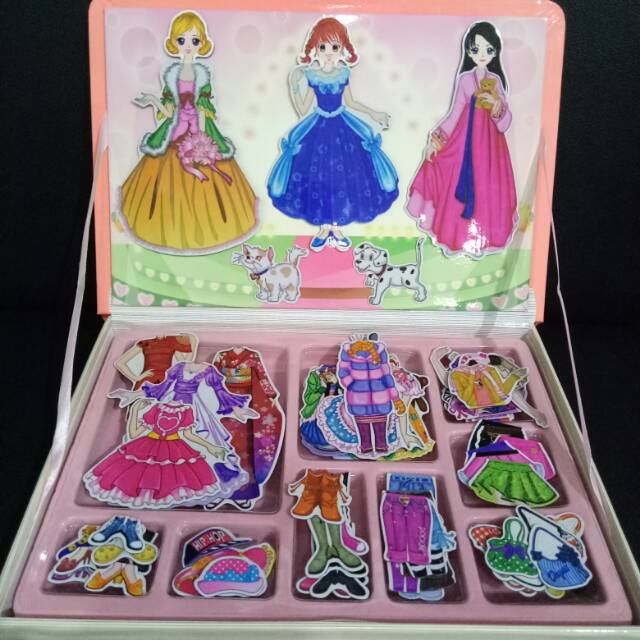 Princess Magnetic Toy/ Mainan anak perempuan edukasi/Princess magnetic toy/bepean mainan anak BP