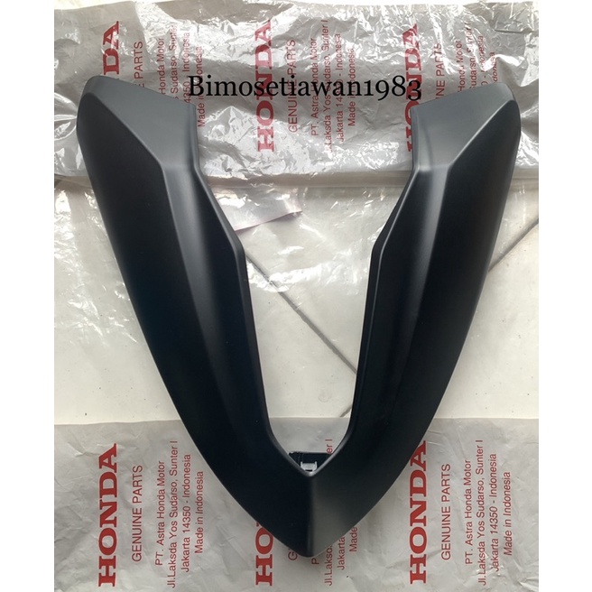 cover front top panel dasi tameng depan revo x fi hitam doff