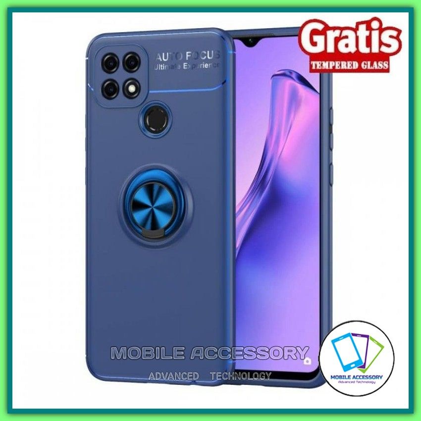 Softcase Oppo A16E / A16K Casing iRing Soft Case I Ring Case I Ring Case Tempered Glass Casing Murah