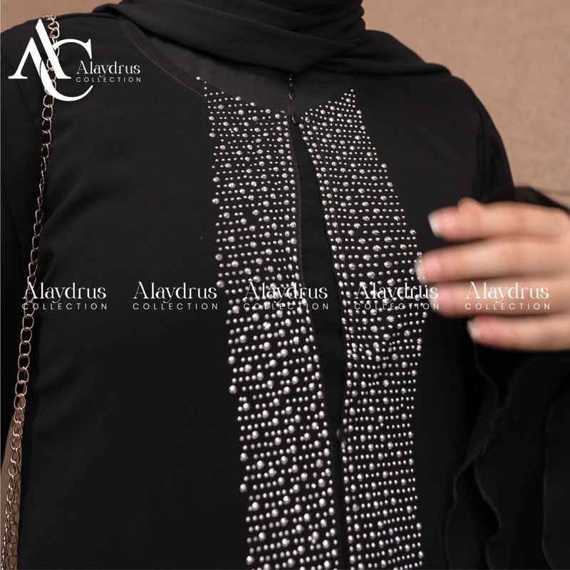 New Abaya Gamis Maxi Dress Arab Saudi Bordir Zephy Turki Umroh Dubai Turkey India Wanita Hitamjo 486