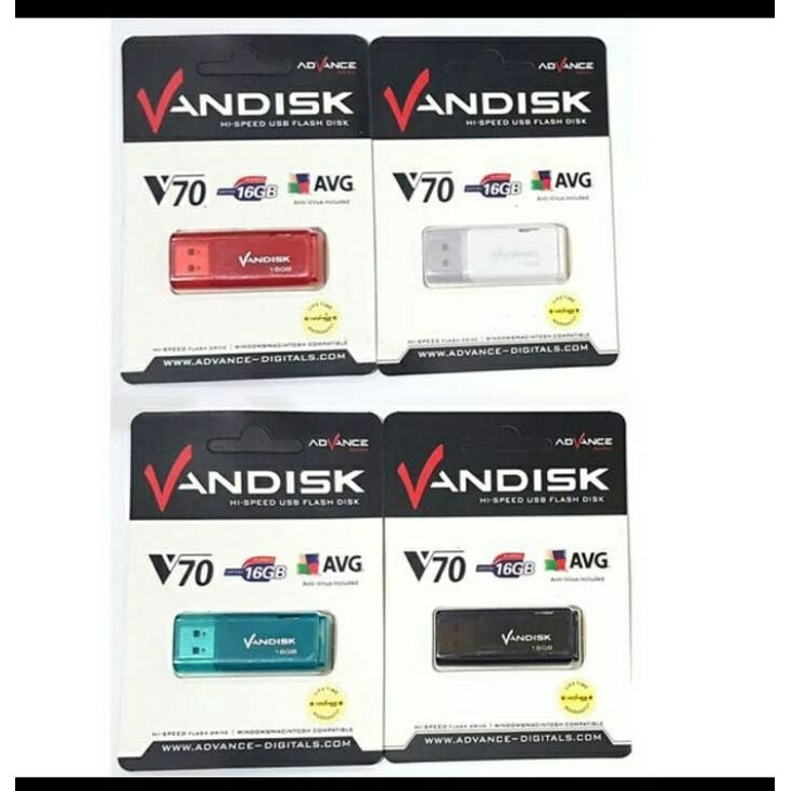 Flashdisk Vandisk V70 16gb Advance Life Time Warranty - SC