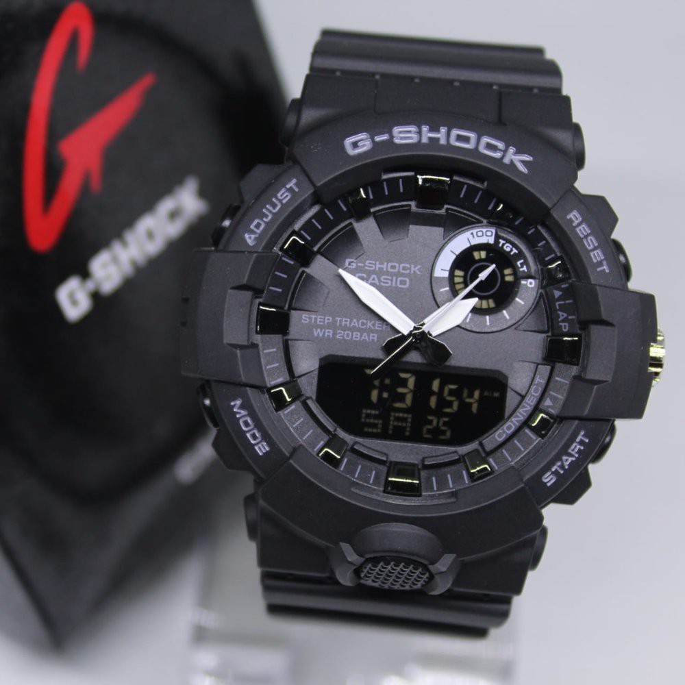JAM TANGAN PRIA GBA 800 BLACK LIST GREY