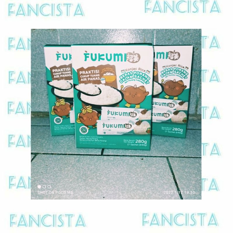 

Fukumi Beras Porang Beras Shirataki Konjac Rice Box (7 Sachet × 40gr)
