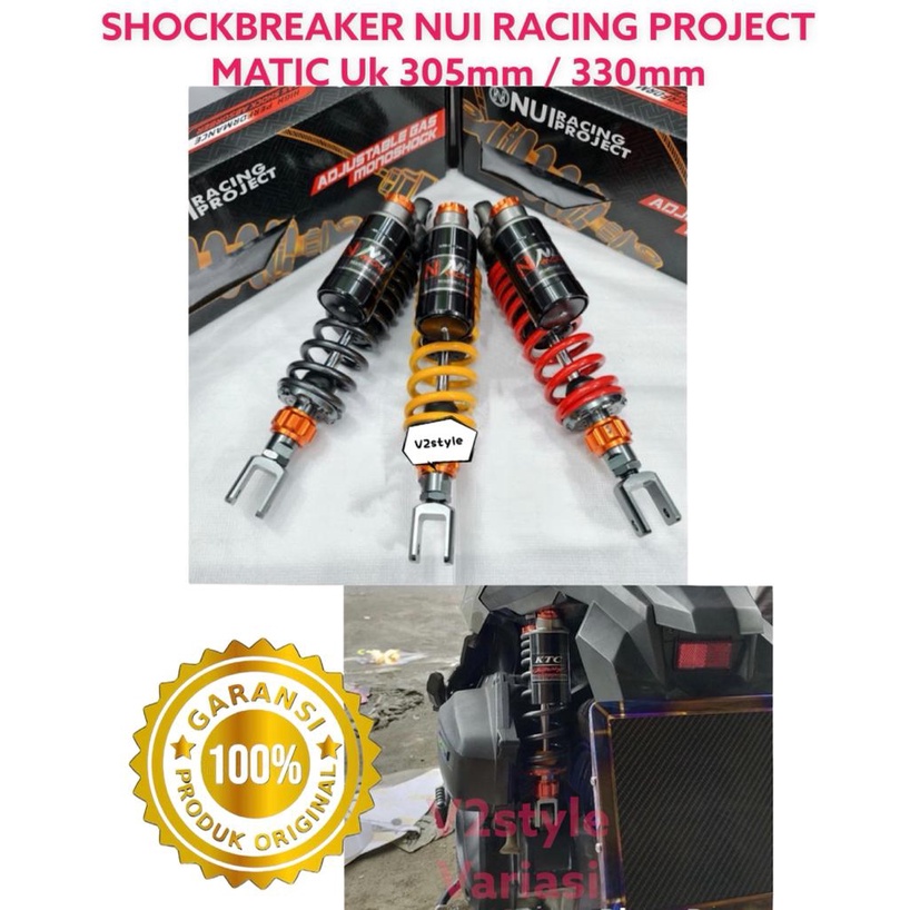 MONOSHOCK NUI KTC EXTREME ORIGINAL 330MM 305MM SHOCKBREAKER SHOK SERIES MATIC VARIO 110 125 150 160 