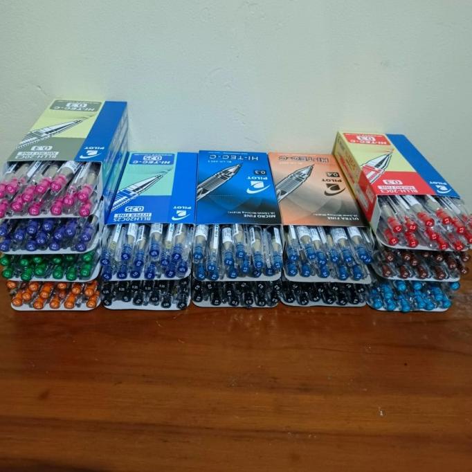 

Office & Stationery | Alat Tulis | ( Lusin ) Pulpen Hitec Pilot 0.25/0.3/0.4/0.5 Original | Best Seller