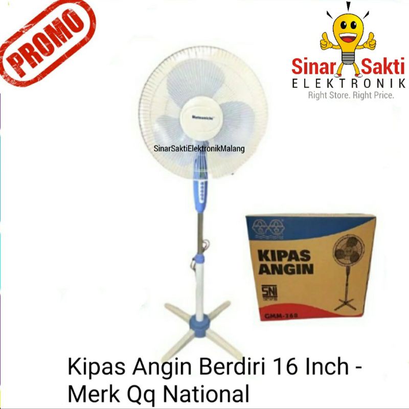 Stand Fan Kipas Angin Berdiri Kaki Silang Matsunichi 16 inch 16&quot; Murah Malang