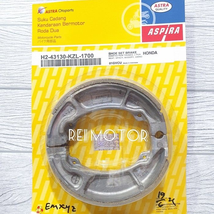 KAMPAS REM BELAKANG VARIO BEAT 110 FI 125 SCOOPY ORI ASLI ASPIRA