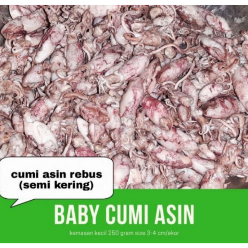 

Baby Cumi Asin 250 gr Packing Plastik vacuum sealer
