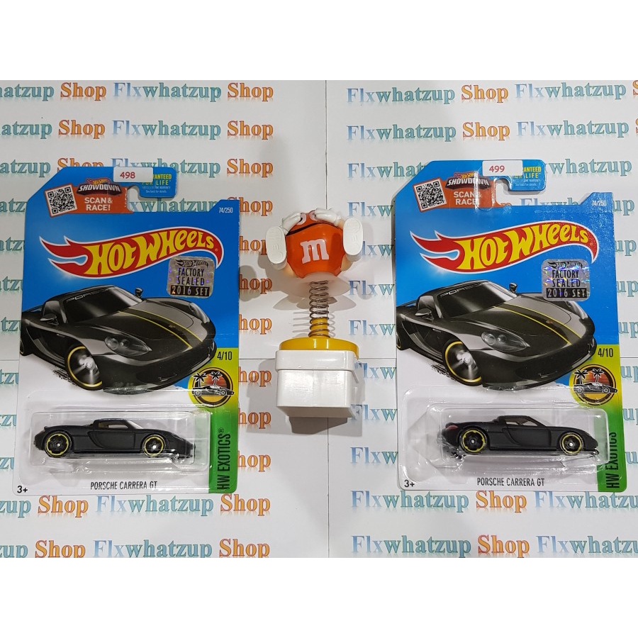 Hot Wheels Porsche Carrera GT (HW EXOTICS) - JET BLACK FS + US CARD