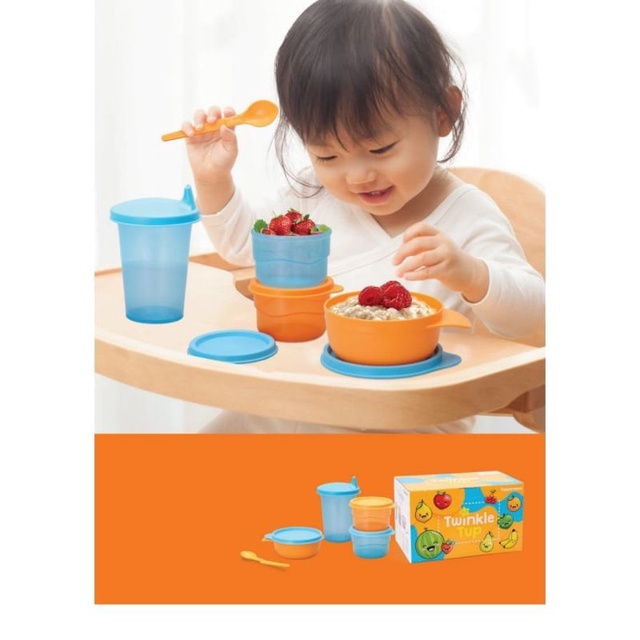 alat makan bayi/ lunch set baby /kado baby /tupperware kotak bayi