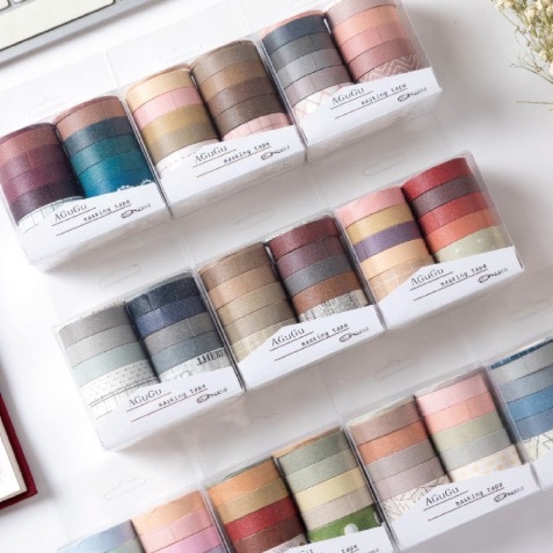

Washi Tape 10pcs Solasi Journal Vintage Aesthetic Retro