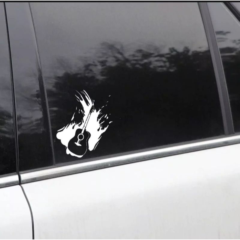 Stiker motor gambar gitar Stiker mobil avansa sigra xenia ertiga mobilio fortuner stiker mobil keren