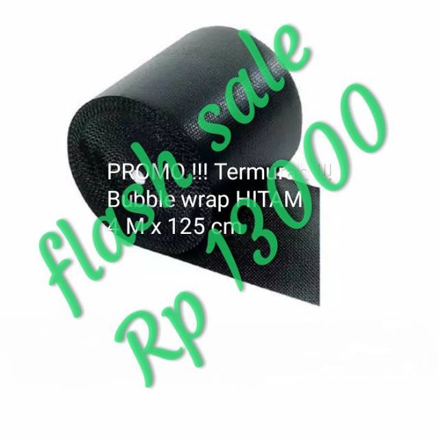 

Bubble wrap hitam 4 meter x 125 cm merk mulia pack