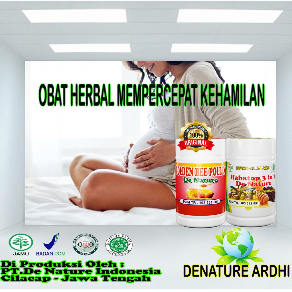 Obat Herbal Penyubur Kandungan,Program Hamil/Promil Golden Bee Pollen Habatop ASLI DENATURE