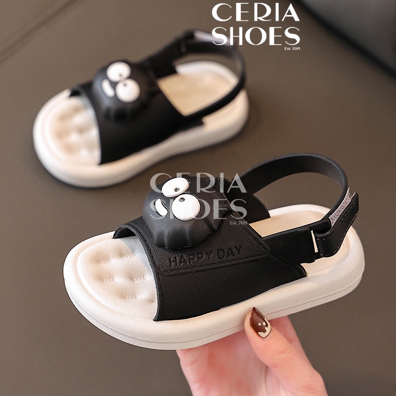 COD Sandal Anak Jelly Import Karet Motif Batman Pengait Tali Belakang Sendal Laki Laki Perempuan Empuk Elastis Sol Anti Slip Tebal 1638