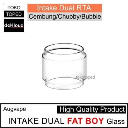 [AN] kaca Fat Boy INTAKE DUAL RTAx 24mm Replacement warna glass bening