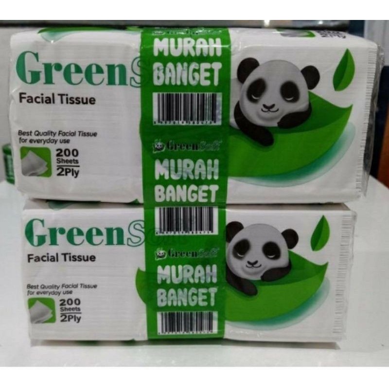 TISU GREEN SOFT PANDA 200 SHEETS