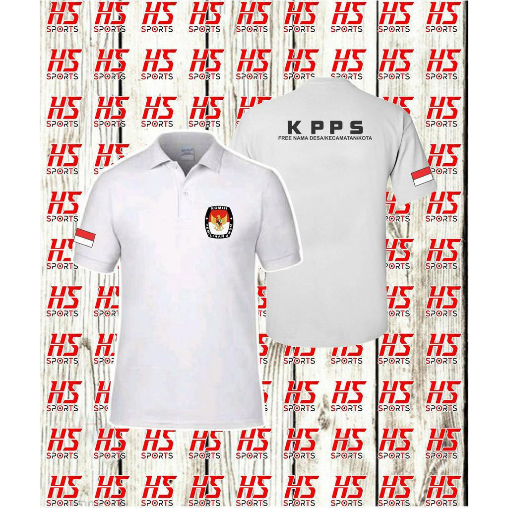 Poloshirt Kaos Polo KPPS FREE NAMA - Poloshirt KPPS - Polo Pemilu - Kaos KPU - Poloshirt KPPS CUSTOM