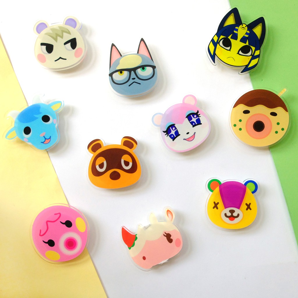 Animal Crossing softcase Popstand Popsocket Casing Hape Cute Griptok akrilik lucu custom ancros