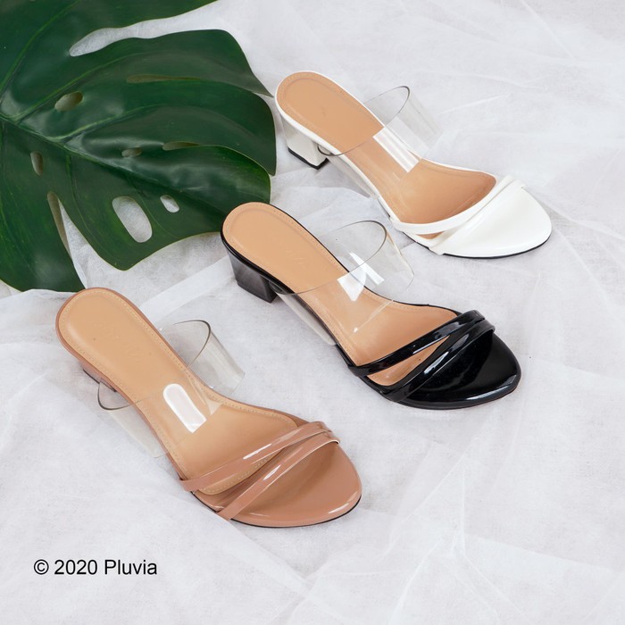 Viditi [1 Warna] Viditi 224 18A Sepatu Import Wanita High Heels NP870 Pluvia Qorina Sepatu Chunky