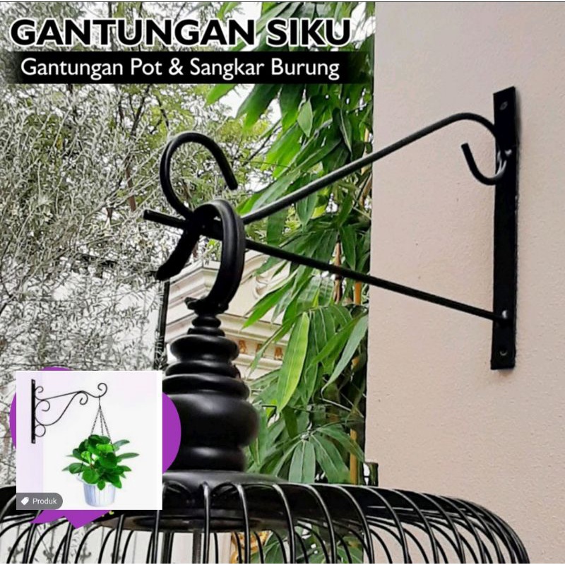 Gantungan sangkar burung / gantungan sangkar / gantungan sangkar burung dinding Pot Bunga