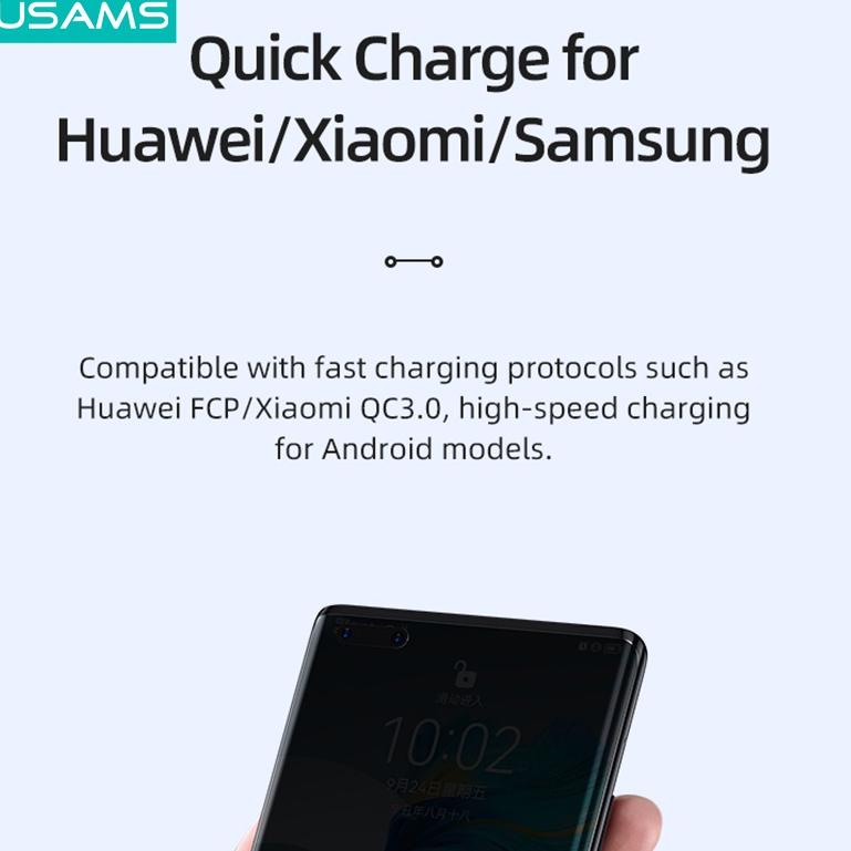 Diskon Cuci Gudang //n69✭ USAMS Offical Original Kabel Data U76 LED QC/ PD Fast Charging 30/ 45/ 100