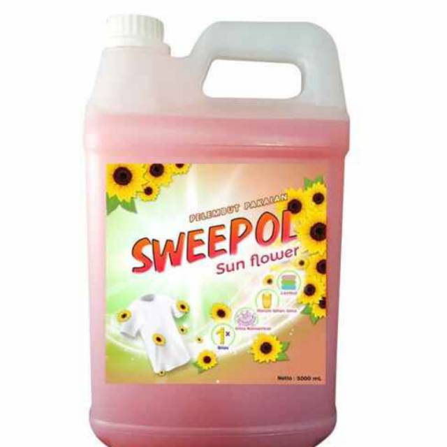 Softener Pelembut Pakaian Wangi Sweepol 5.000 ml