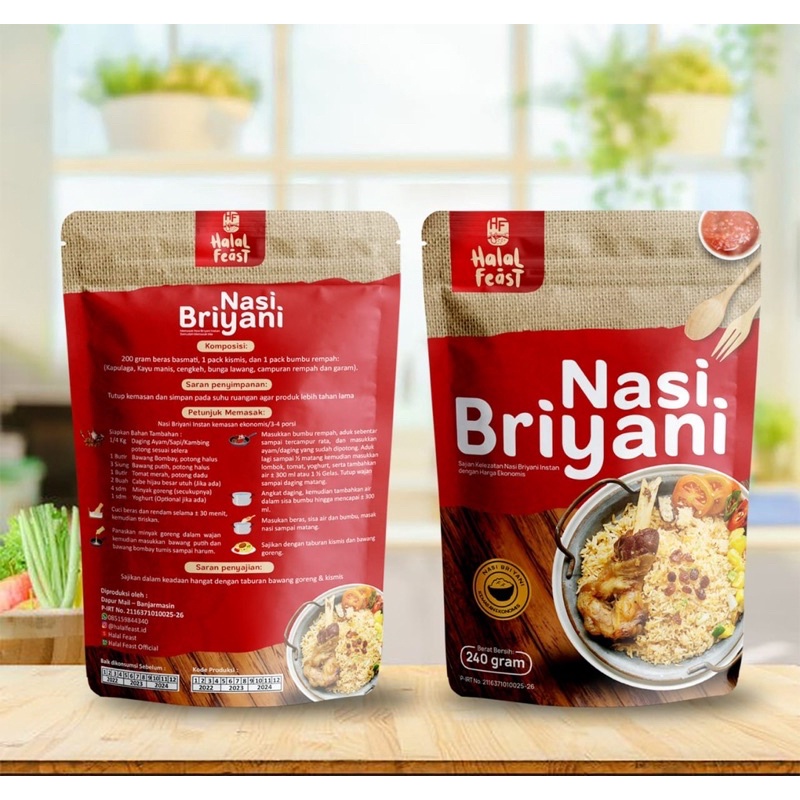 

Nasi Instan dilengkapi dengan beras dan bumbu lengkap