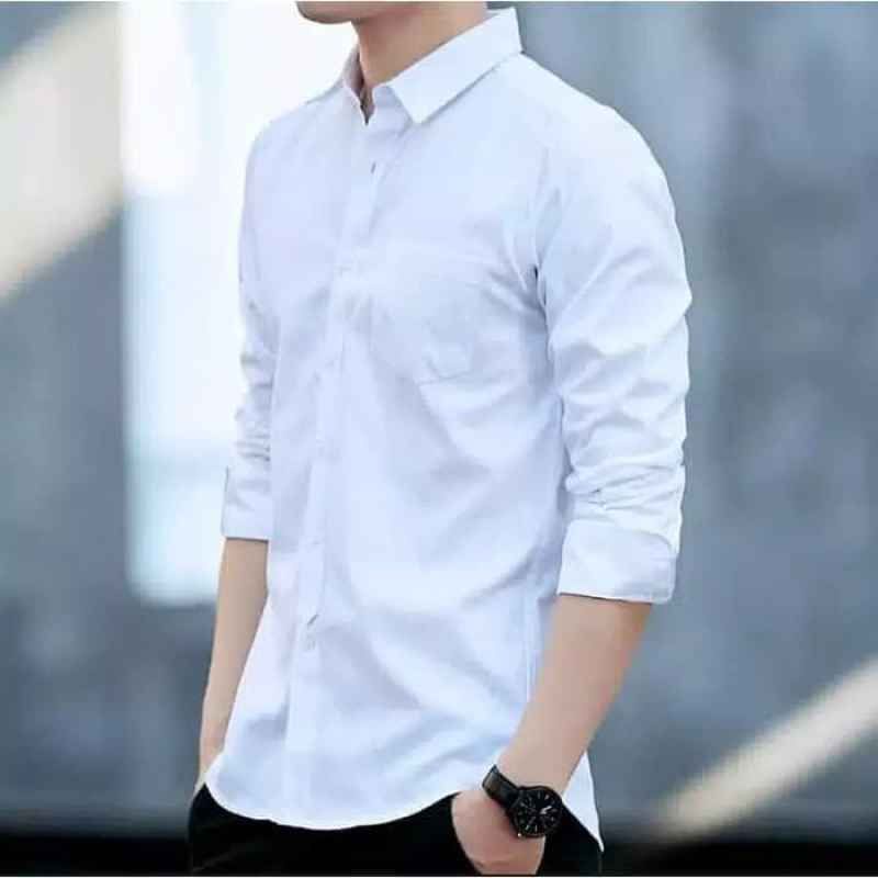 (COD) KEMEJA POLOS BROODIS KEMEJA POLOS BROKEN KHAKI LONG PRIA MODERN