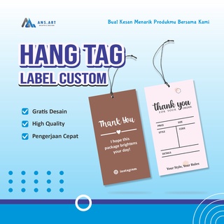 Hangtag Custom Hang Tag Label Custom Hang Tag Thank You Hangtag Souvenir Hangtag Label Baju Hijab Hangtag Pernikahan