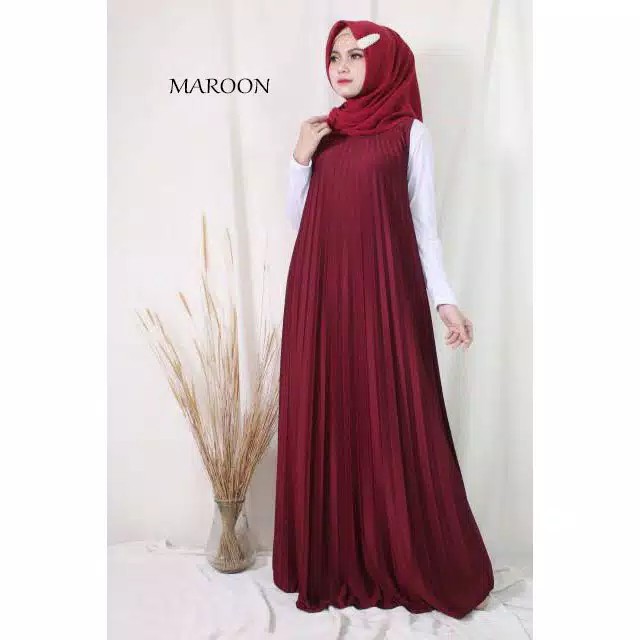 GAMIS PLISKET/GAMIS MUSLIM/GAMIS MAXI PLISKET /PAKAIAN WANITA